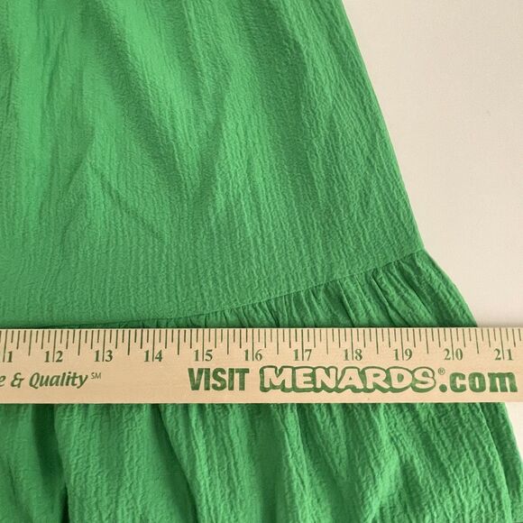 DKNY Dress NO SIZE TAG S Tiered Belt Peasant Coastal Cowgirl Rodeo Puff Milkmaid - Picture 14 of 15